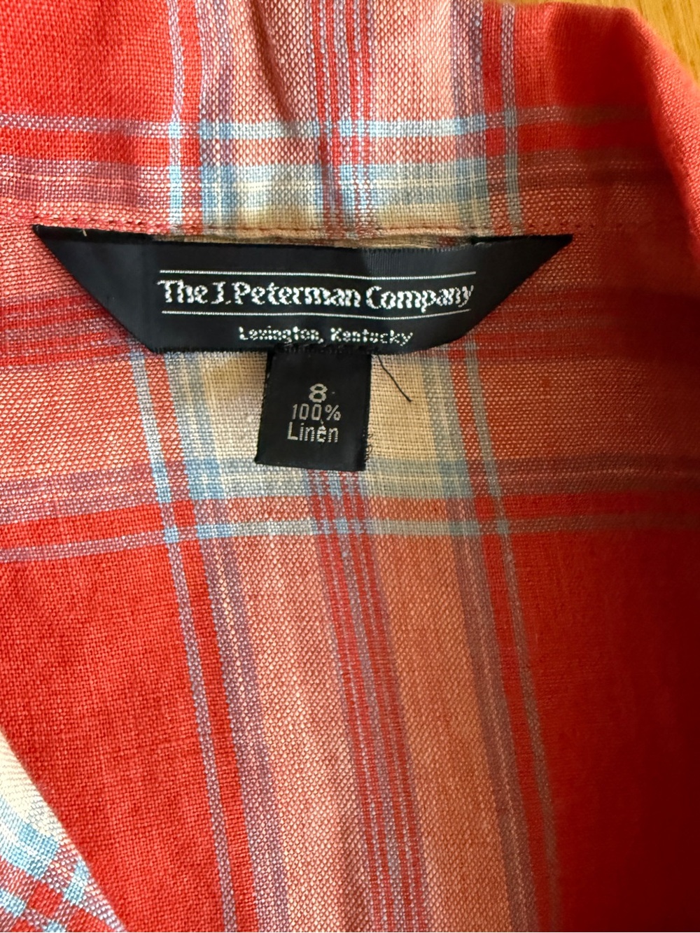 NEW* J. Peterman Linen Button-up Maxi Dress 8 Vintage Style 1940s ๐บ๐ธ *USA - Picture 10 of 15